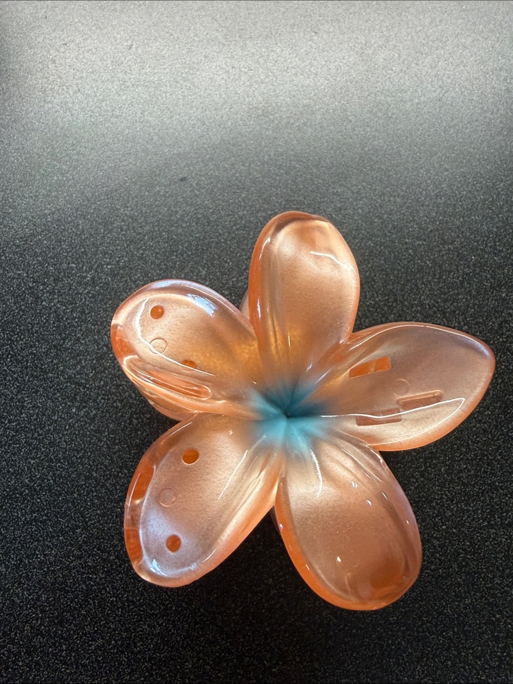 Emi Jay Orange and Blue Flower Hair Claw